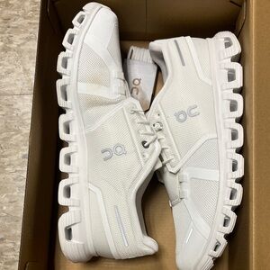 On Running Men's Cloud White Athletic Shoes